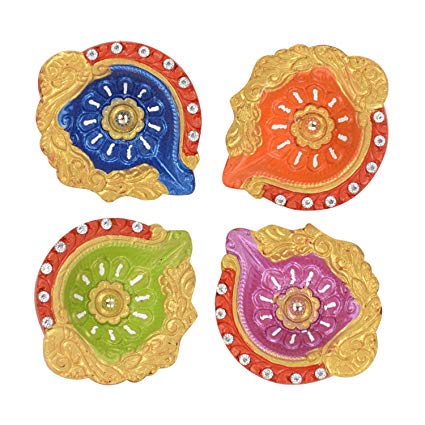 Diwali Diya Color (4 Pieces Set)