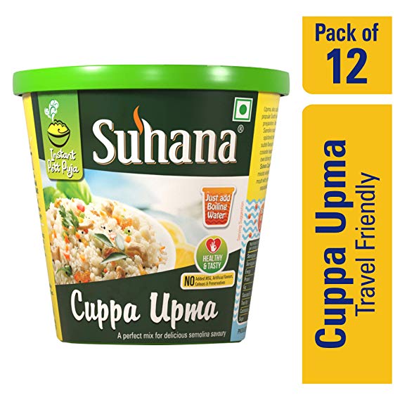 Suhana Cuppa Upma 80 g (Ready To Eat, Just Add Hot Water)