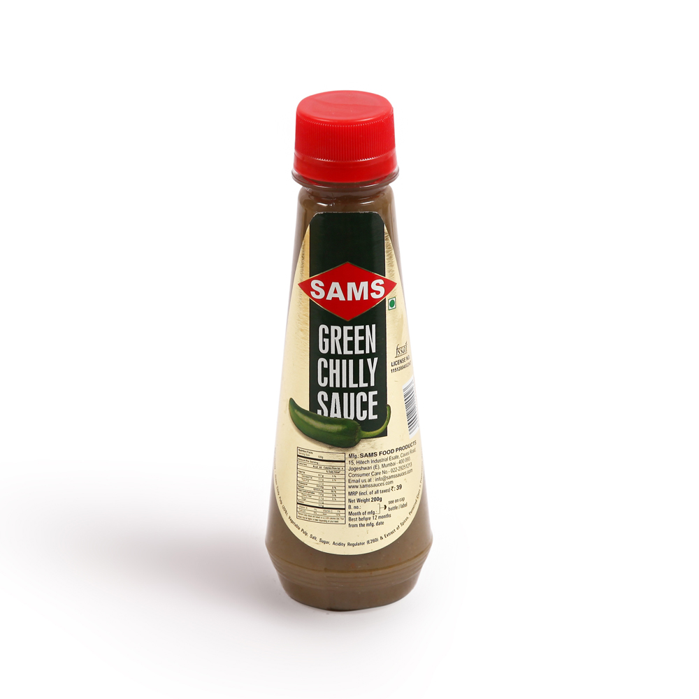 Sams Green Chilly Sauce 200 g