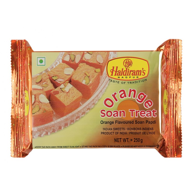 Haldiram Orange Flavour Soan Papdi 250 g