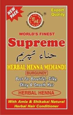 Supreme Herbal Henna Mehandi Burgundy 150 g
