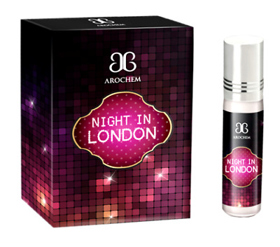 Arochem Night in London Concentrated Apparel Pure Perfume 6 ml Roll On (Attar)