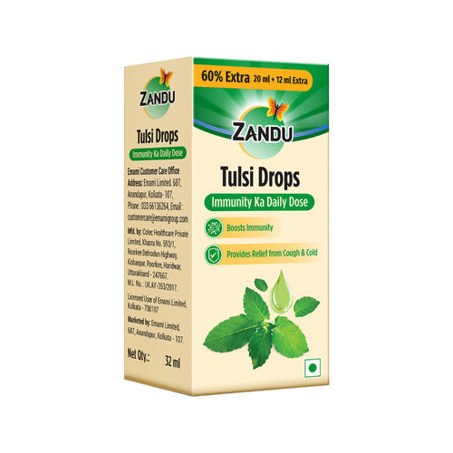 Zandu Tulsi Drops 32 ml (Immunity ka Daily Dose)