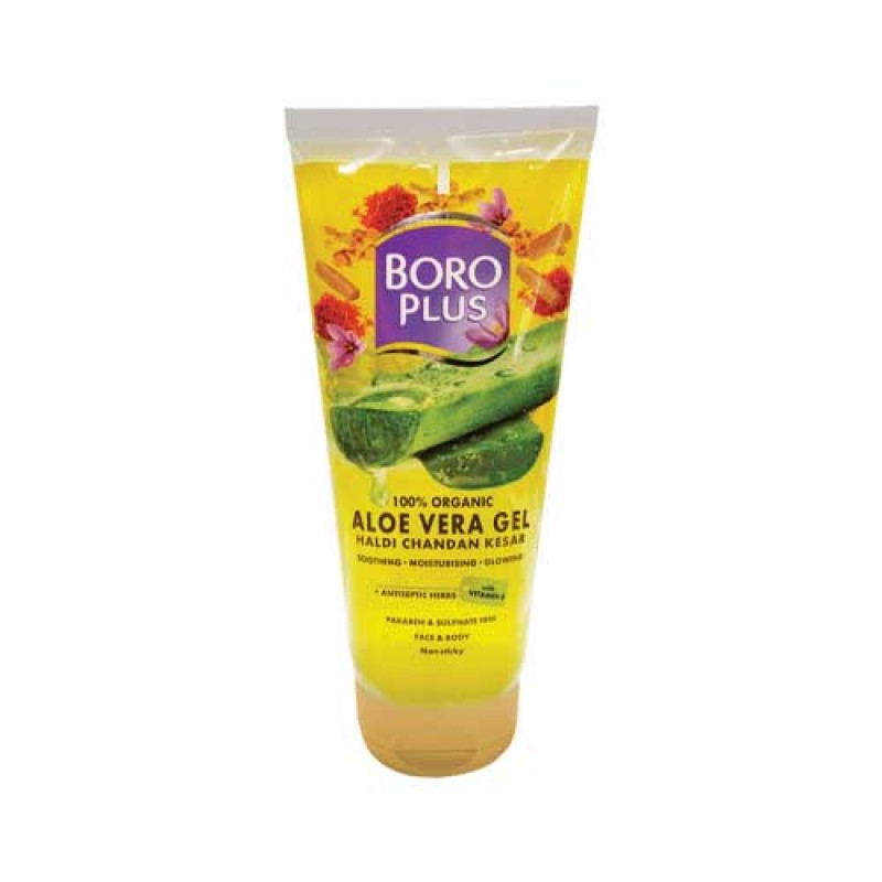Boro Plus Aloe Vera Gel 150 ml (Haldi Chandan Kesar)