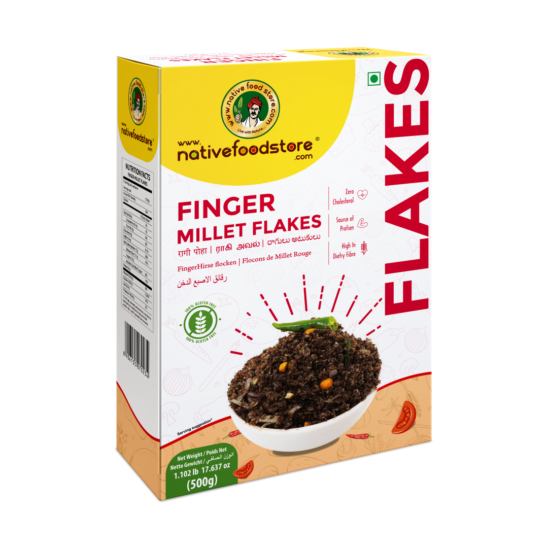 Native Food Store Finger Millet Flakes 500 g