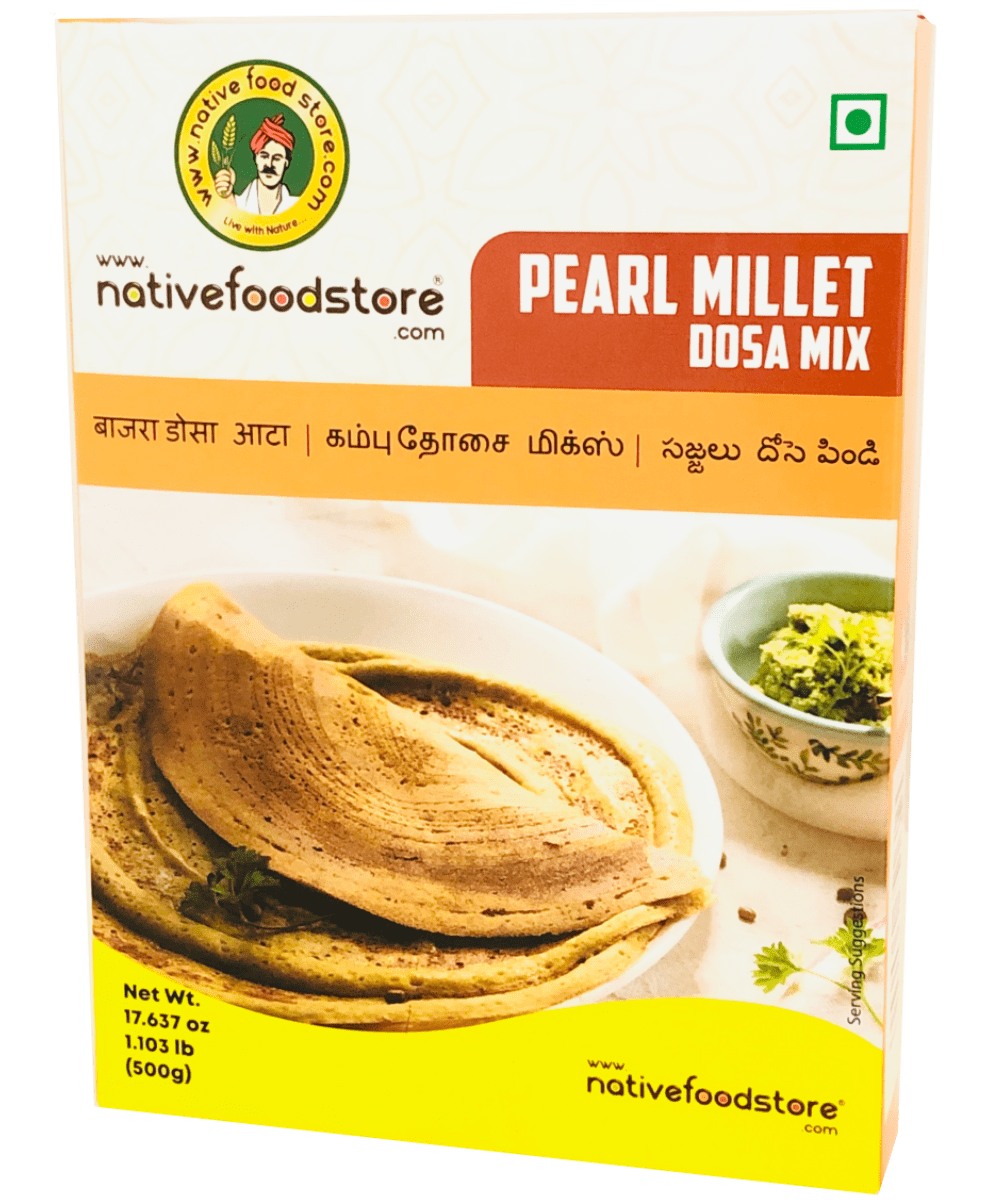 Native Food Store Pearl Millet Dosa Mix 500 g (Kambu)