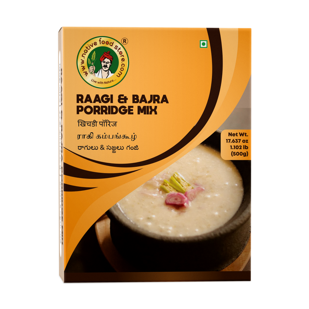 Native Food Store Raagi and Kambu Porridge Mix (Koozh Mix ) 500 g