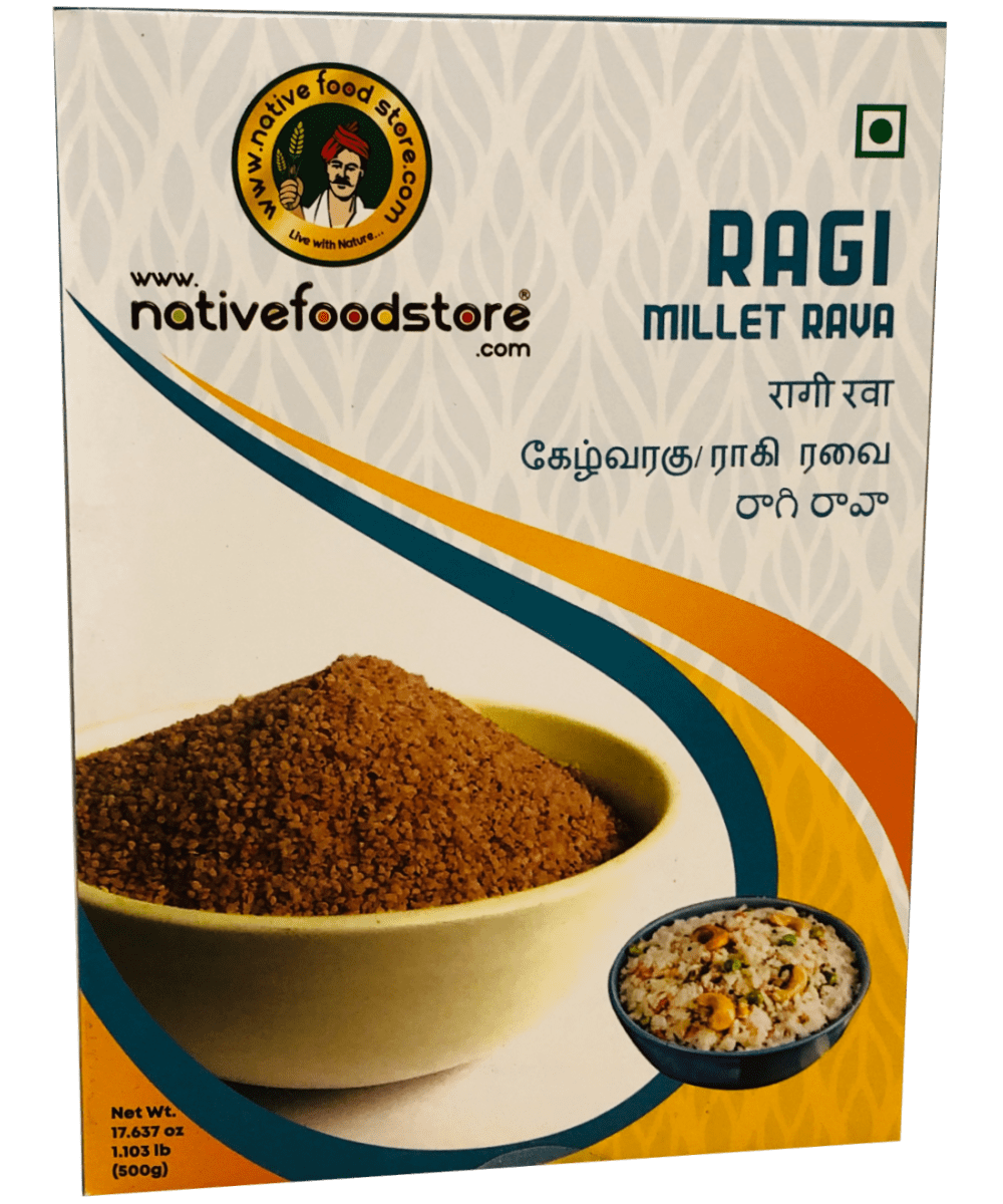 Native Food Store Ragi Millet Rava 500 g (Finger)