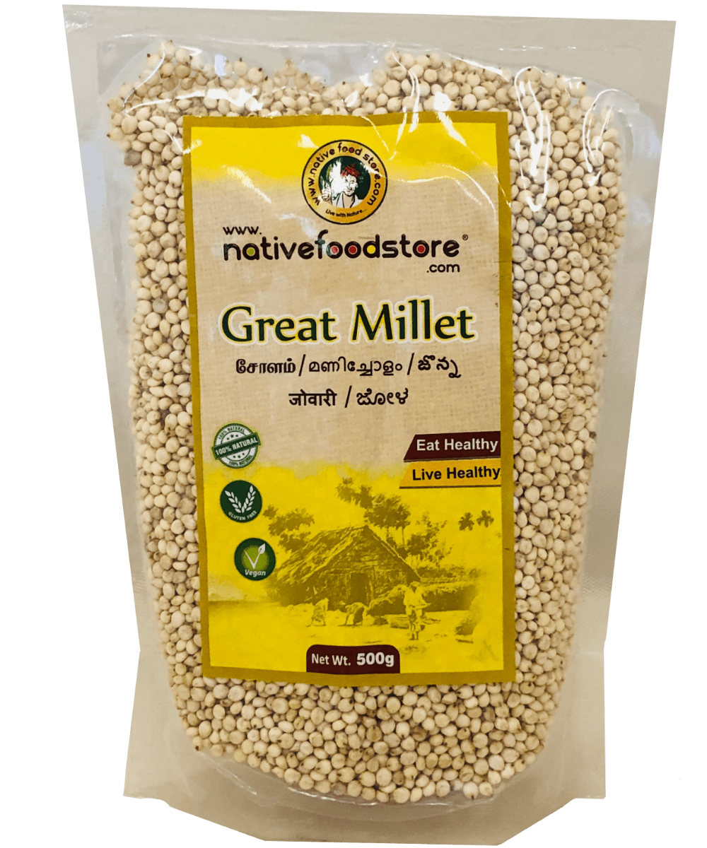 Native Food Store White Cholam/Great Millet 500 g