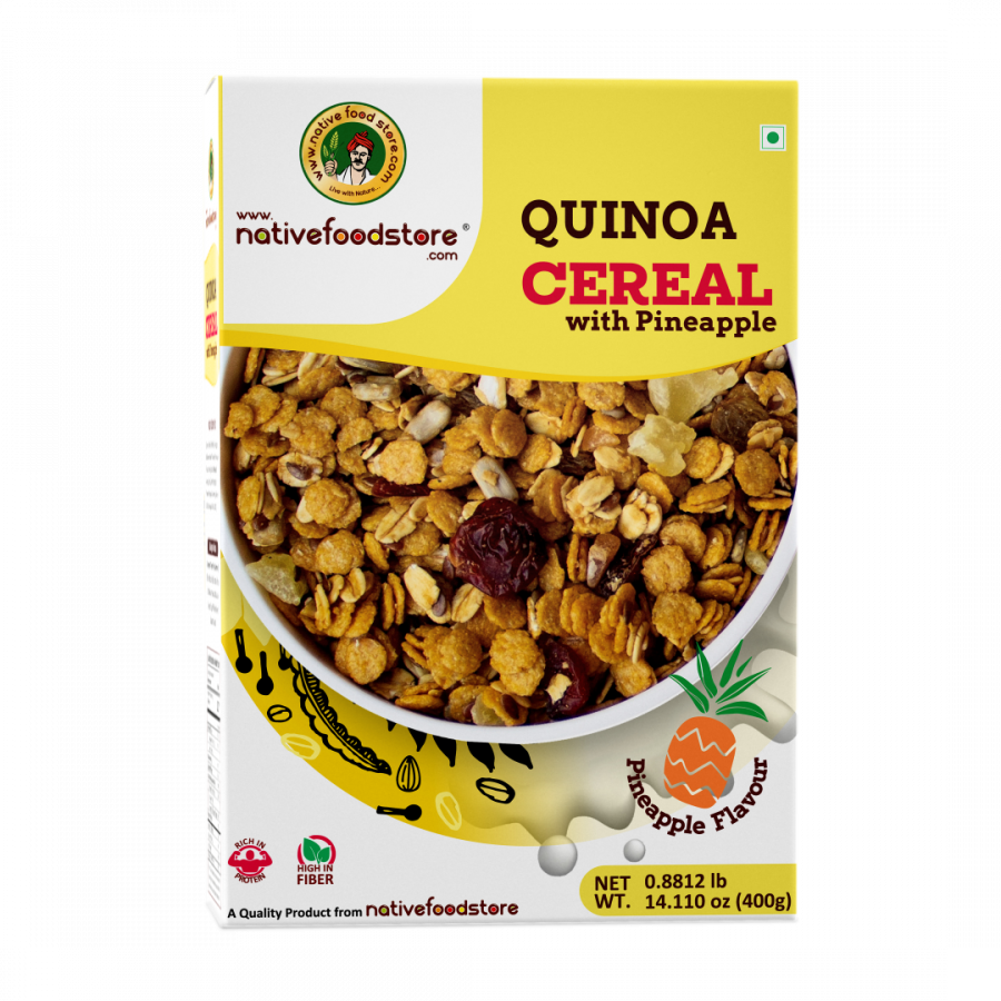 Native Food Store Quinoa Cereal with Pinapple Flavour 400 g