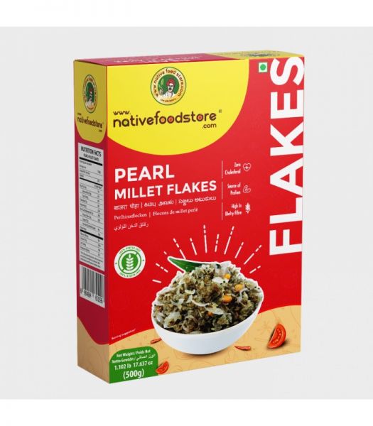 Native Food Store Pearl Millet Flakes 500 g
