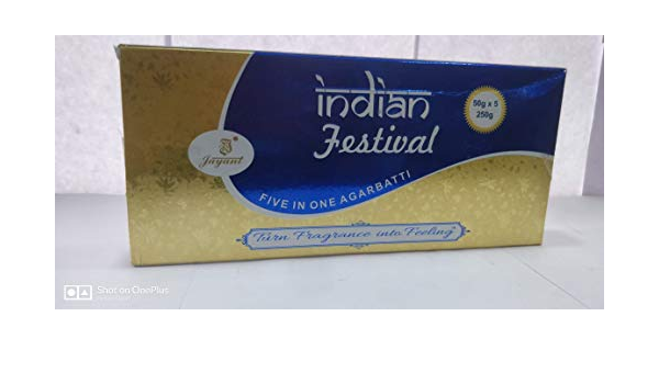 Agarbatti Indian Festival 5 in One Box  250 g