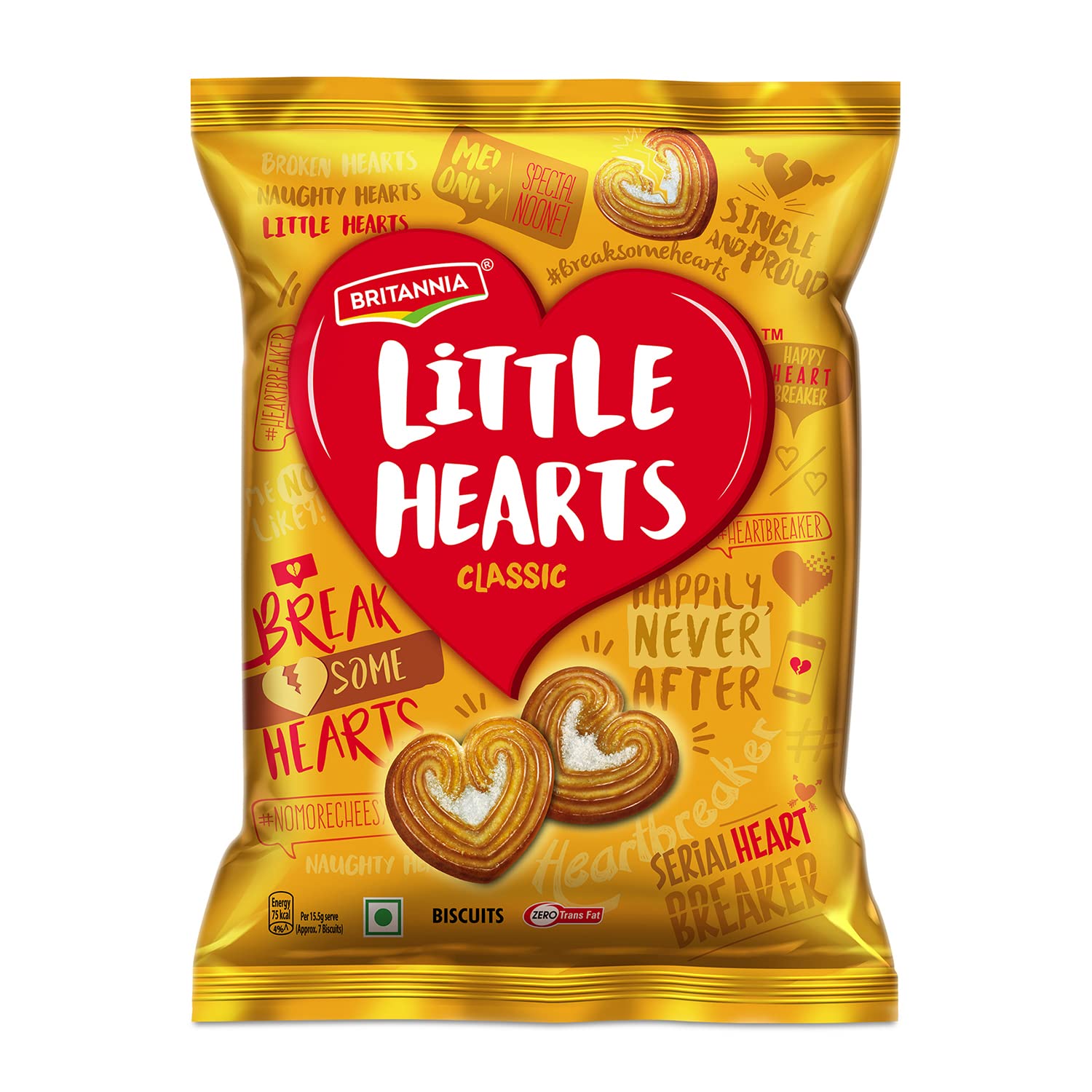 Biscuit Britannia Little Hearts Classic 26 g