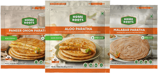 Frozen Home Roots Aloo Paratha (4 Pieces 380 g)