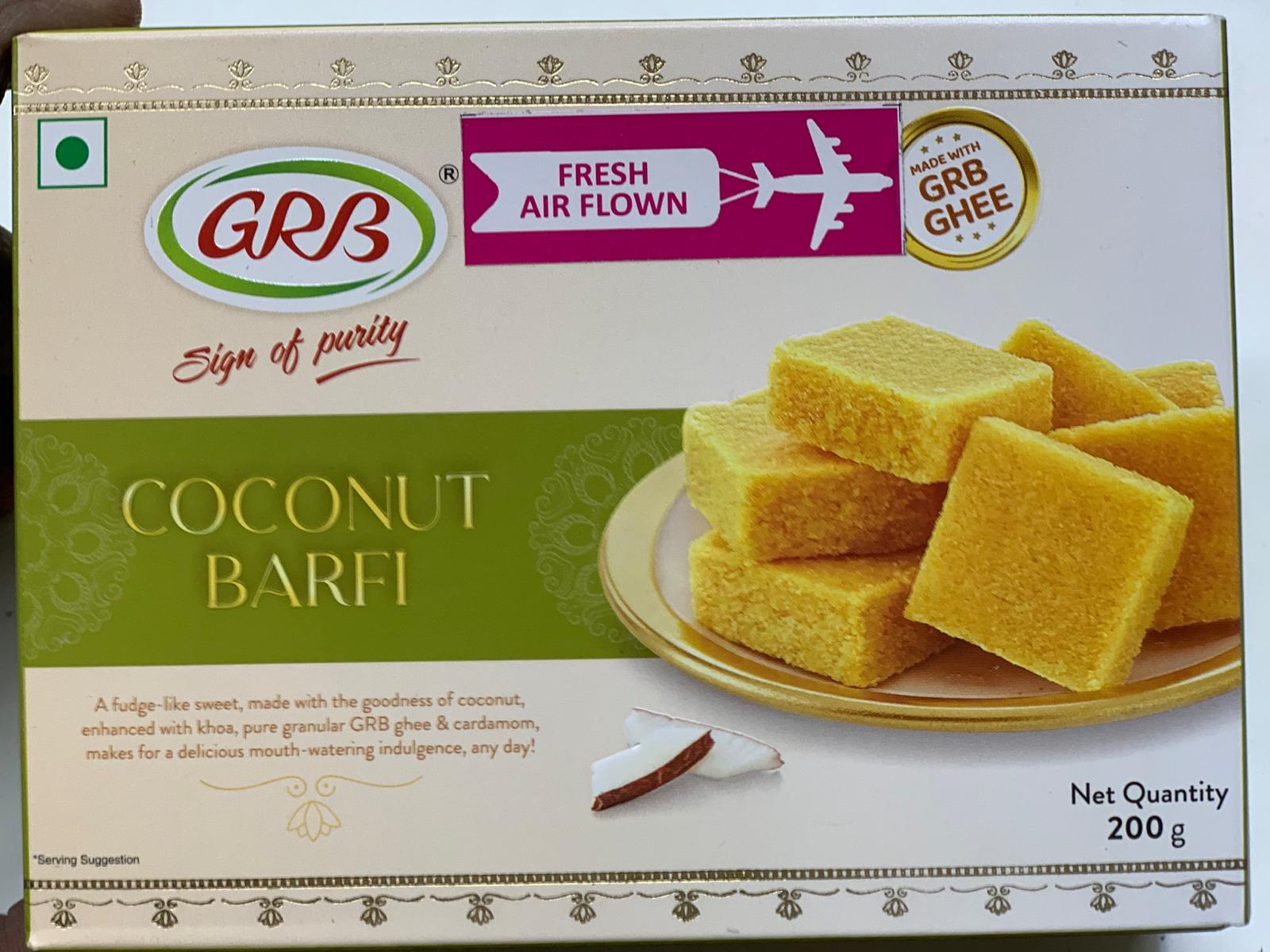GRB Coconut Barfi 200 g