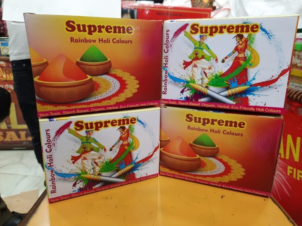 Supreme Rainbow Holi Colours 100 g x 5 = 500 g in 1 box