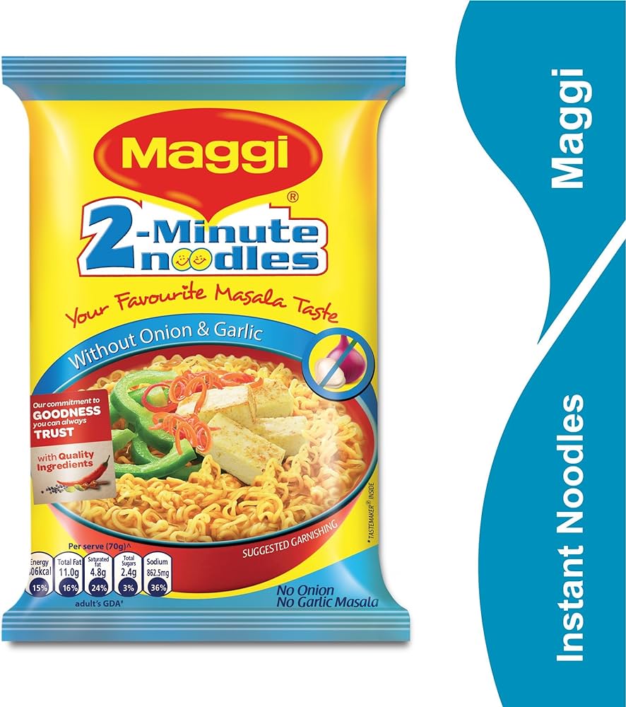 Maggi Masala Noodles Without Onion & Garlic 70 g