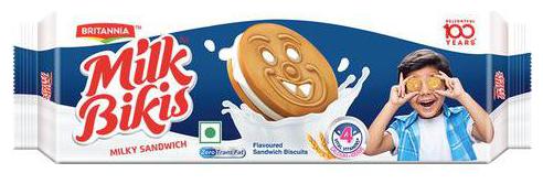 Biscuit Britannia Milk Bikis Sandwich 200 g