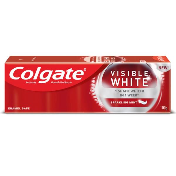 Colgate Visible White Sparkling Mint Fluoride Toothpaste 100 g