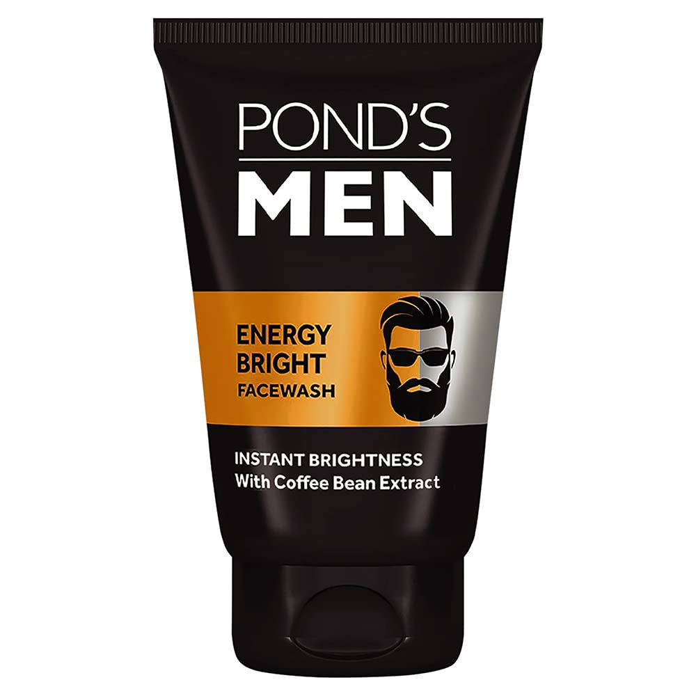 Ponds Men Energy Bright Facewash 50 g (Instant Brightness with coffee bean extract)