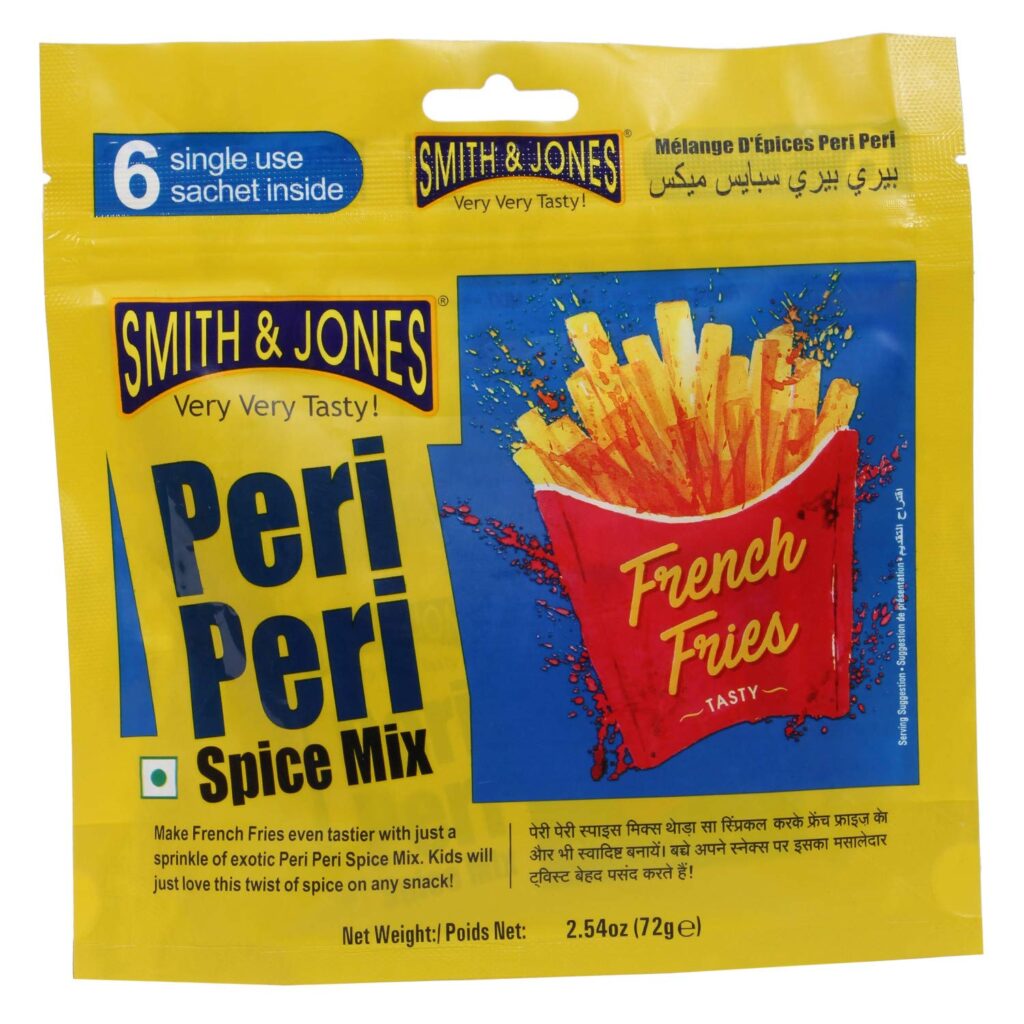 Smith & Jones Peri Peri Masala 12g x 6 sachet inside – Star Indo Japan