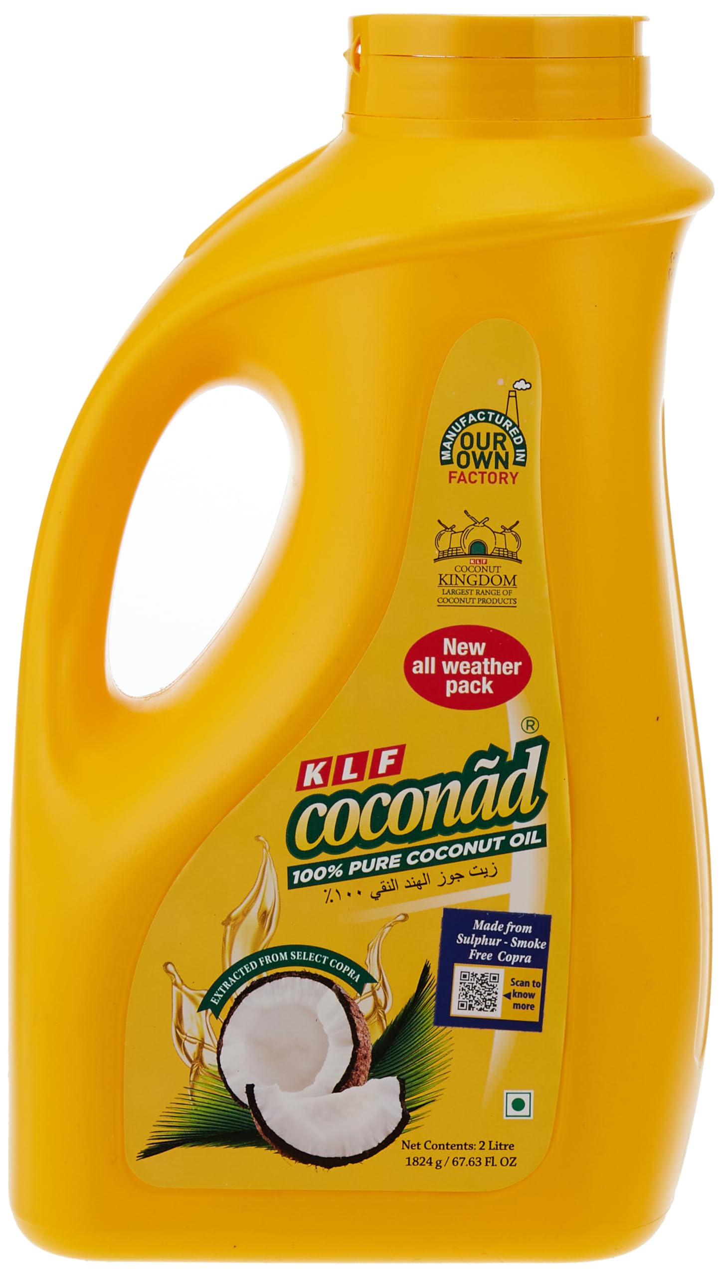 Klf Coconad Pure Coconut (Cooking) Oil 1 Liter (Nune/Enney)