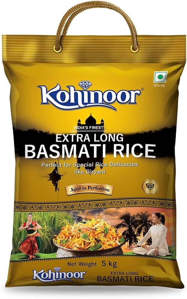 Kohinoor India,s Finest Extra Long Basmati Rice 5 kg