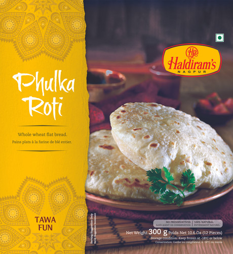 Frozen Haldiram Phulka Roti (12 Pieces 300 g)