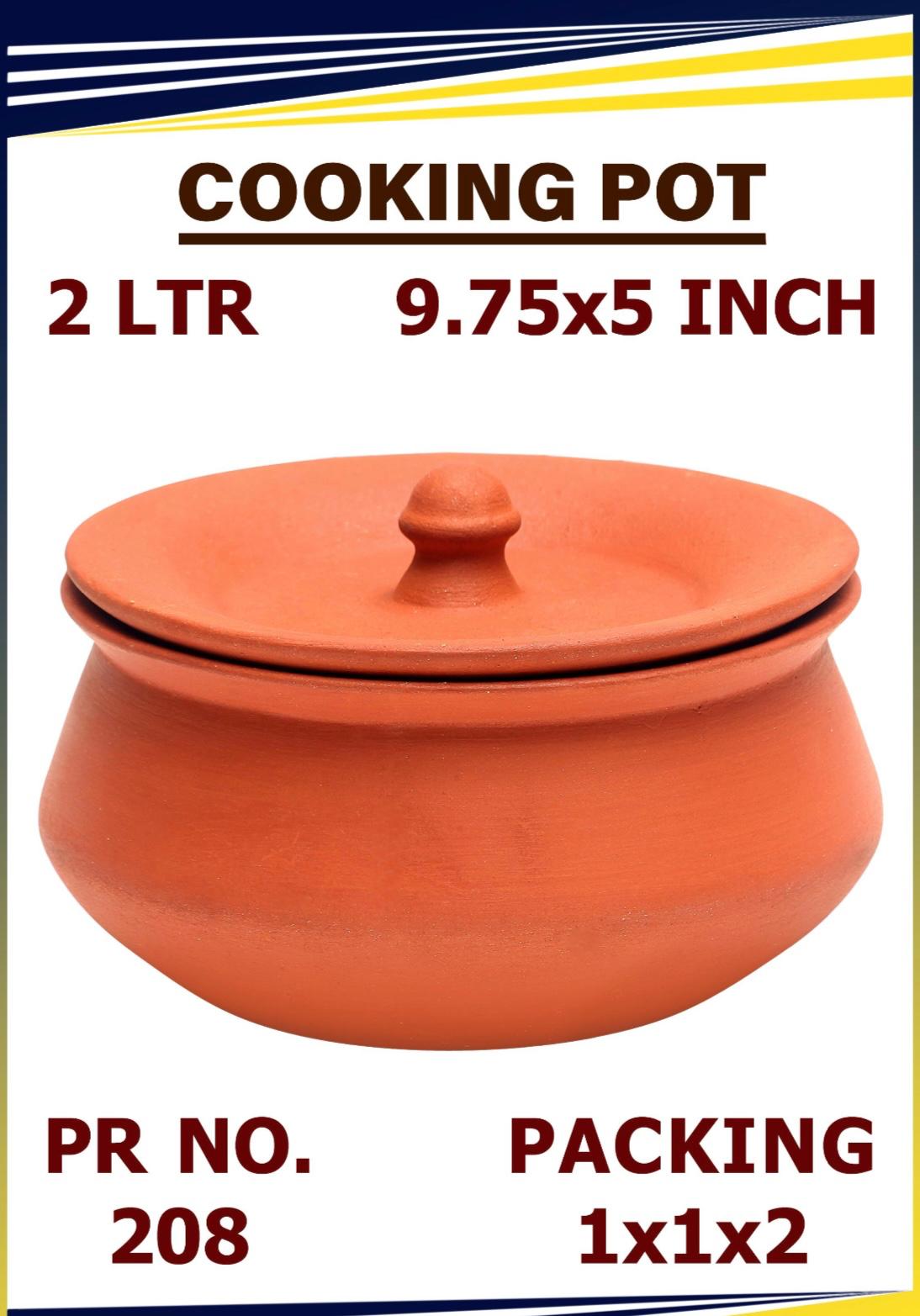 Cooking Pot 2 ltr 9.75 x 5 inch 1 Pieces (PR No 208)