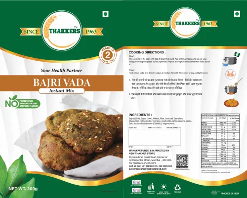 Thakkers Bajri Vada 200 g (Instant mix)