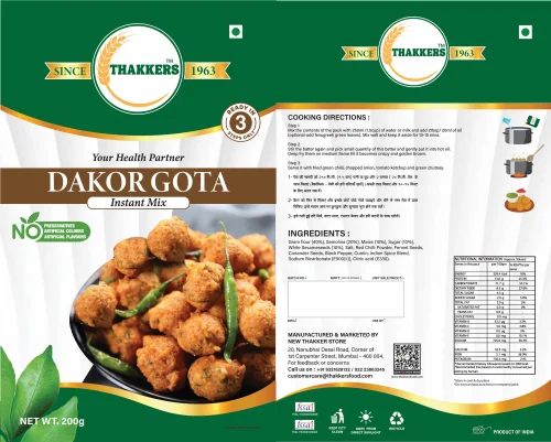 Thakkers Dakor Gota 200 g (Instant mix)